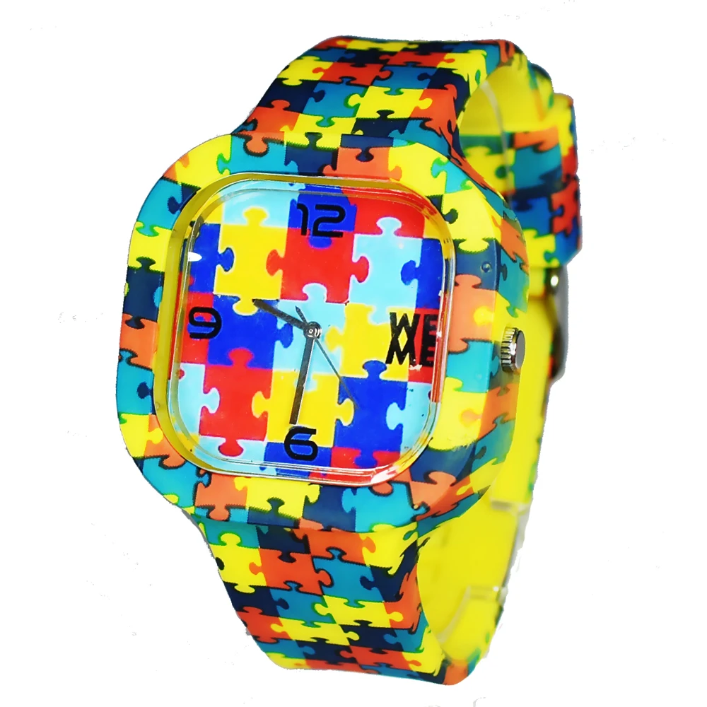 Newest 5ATM Waterproof TOP Quality Custom Jelly relogio Silicon Watch reloj