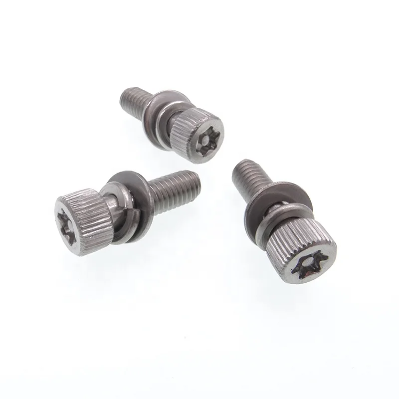 Screw manufacturer Standard combination bolts with washer in cylindrical head