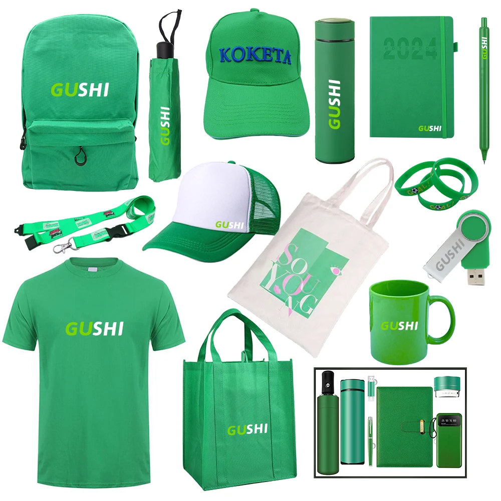 Black high-end business promotional gifts customized cheap high quality gift box T-shirt hat notebook with hand gift