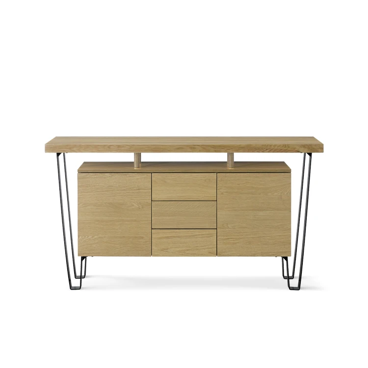 China Manufacturer High End Dining Furniture Modern Metal-Wood Sideboard