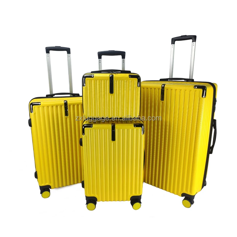 wholesale abs+pc hard 20/24/28 inch american travel 3pcs set designer luggage and bags guangdong with 14inch beauty case
