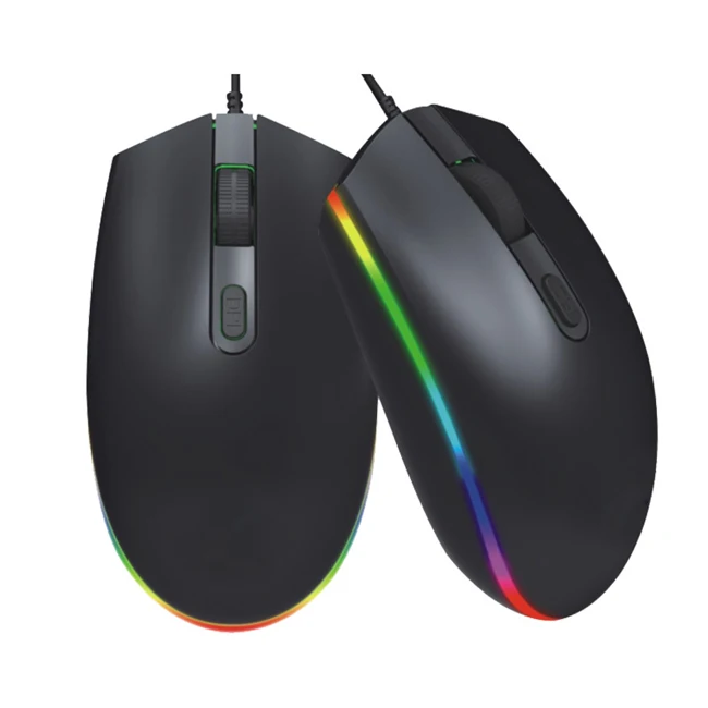  Проводная игровая мышь светящаяся RGB для работы и офиса проводная logitech компьютерные