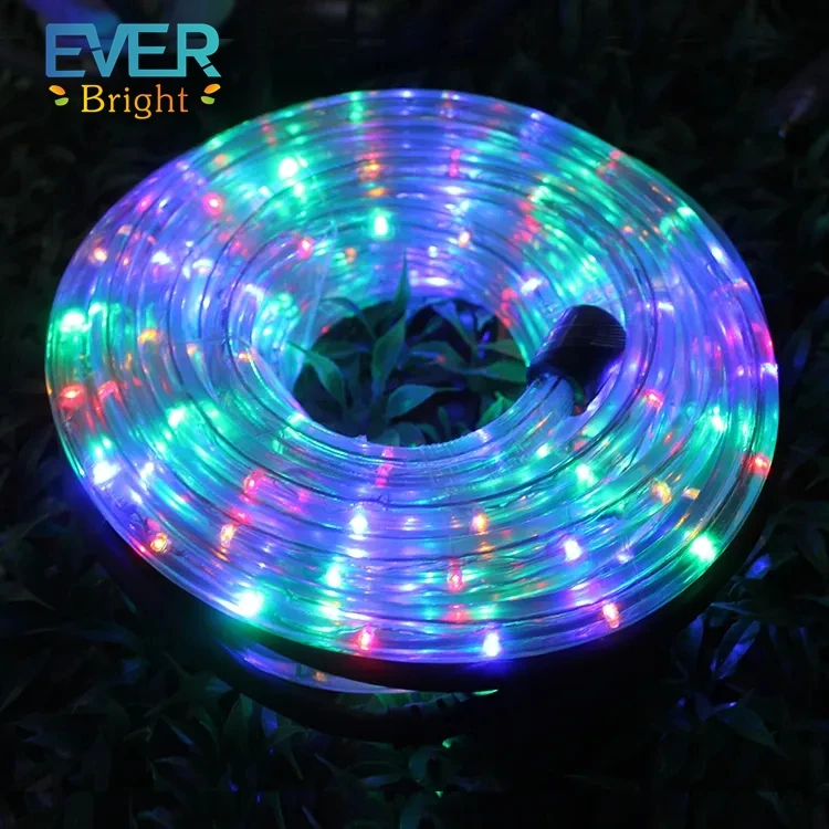 RTS Wholesale 100 Meter 110v 220v Outdoor Round Hose Decorative Neon Flex RGB IP67 Waterproof Led Rope Lights