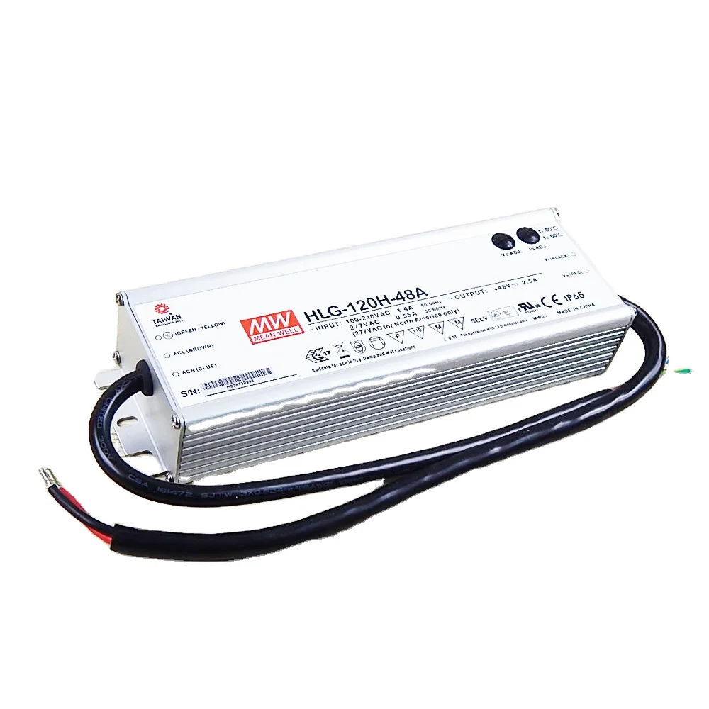 mean well 120w 48v class 2 led driver HLG-120H-48A
