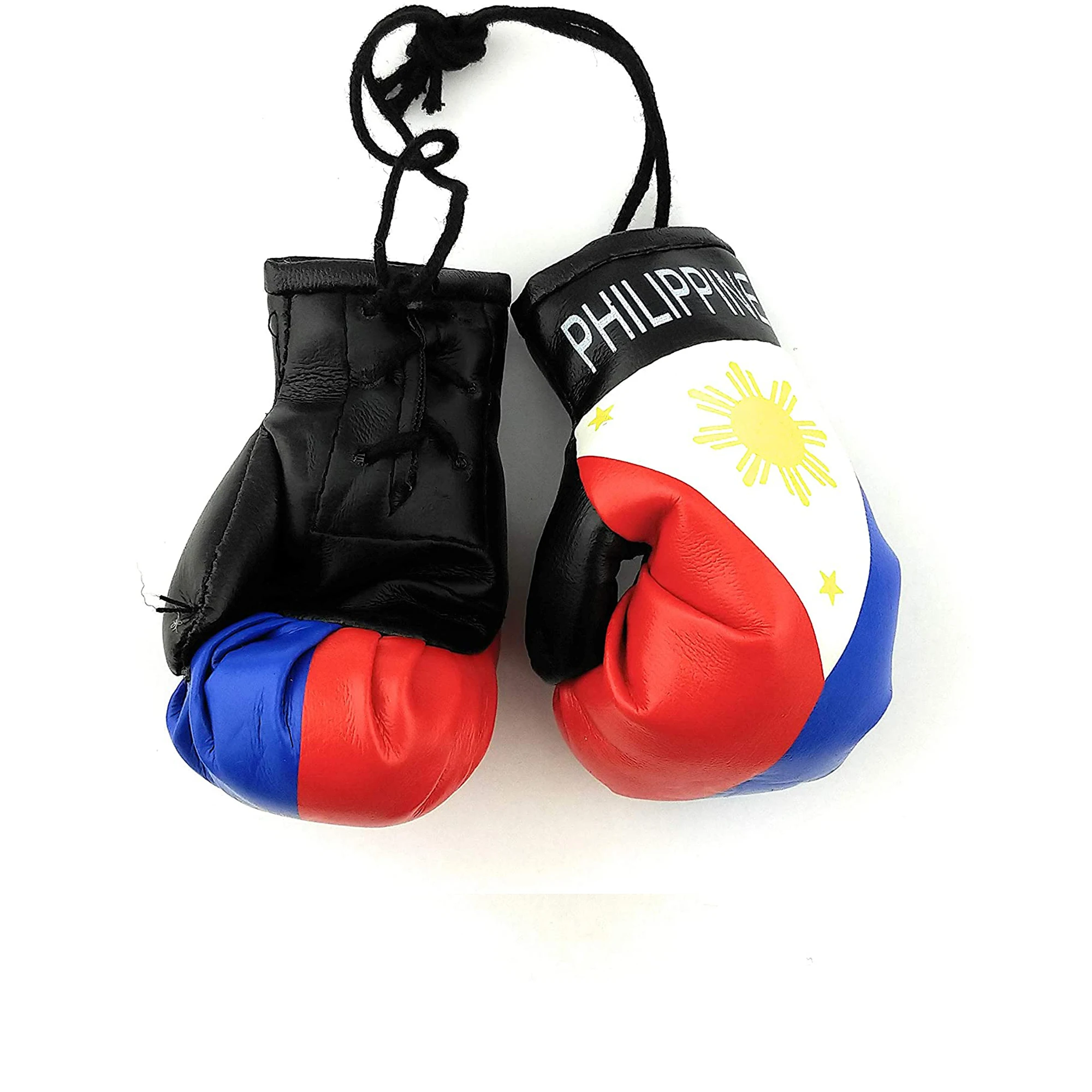 Philippines Flag Auto Decoration Pendant Boxing Keychain Car Rearview Mirror Hanging Ornament Keyring