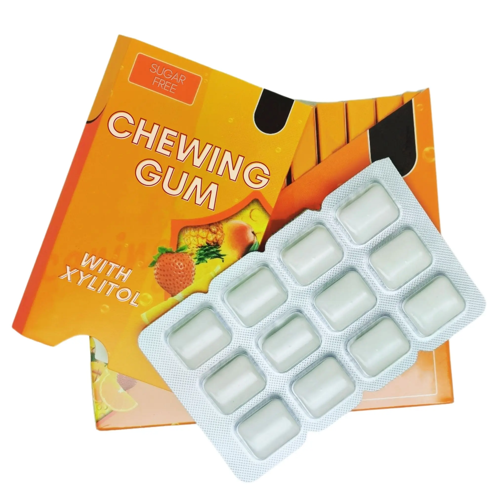 Chewing Gum Protecting Teeth Gum With Xylitol