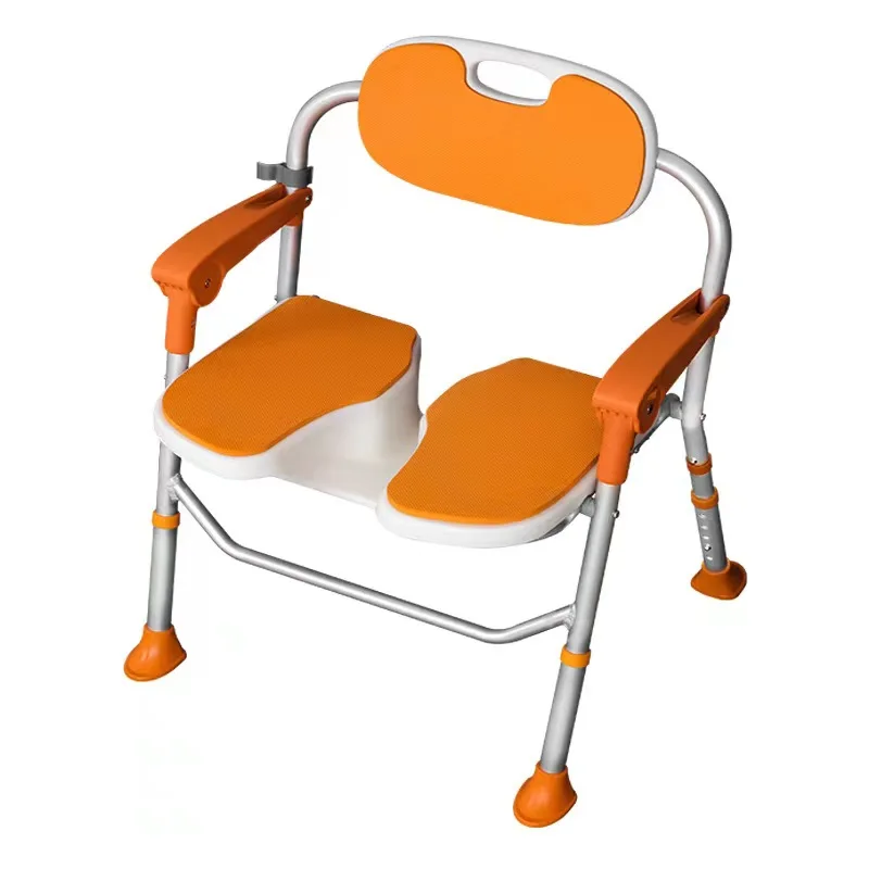New Adjustable Height Multifunctional Shower Chair for Elderly Patients