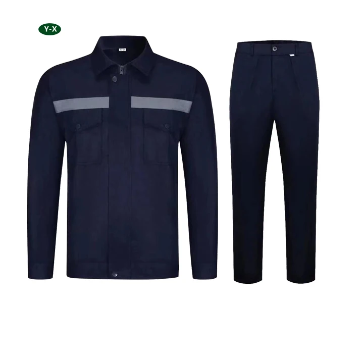 Custom High quality Industrial Mens Uniform Reflective Safety Clothes Work Wear Coverall Suit work clothing for men