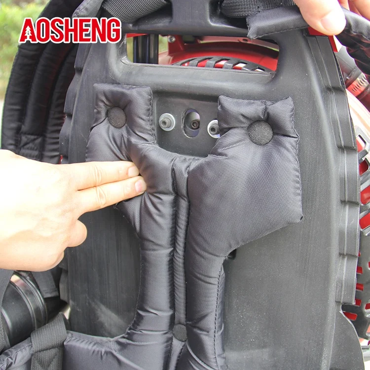  AOSHENG самая большая мощность Профессиональный бензиновый 2-х тактный рюкзак снег огонь 76cc воздуходувки сад для уборки опавших