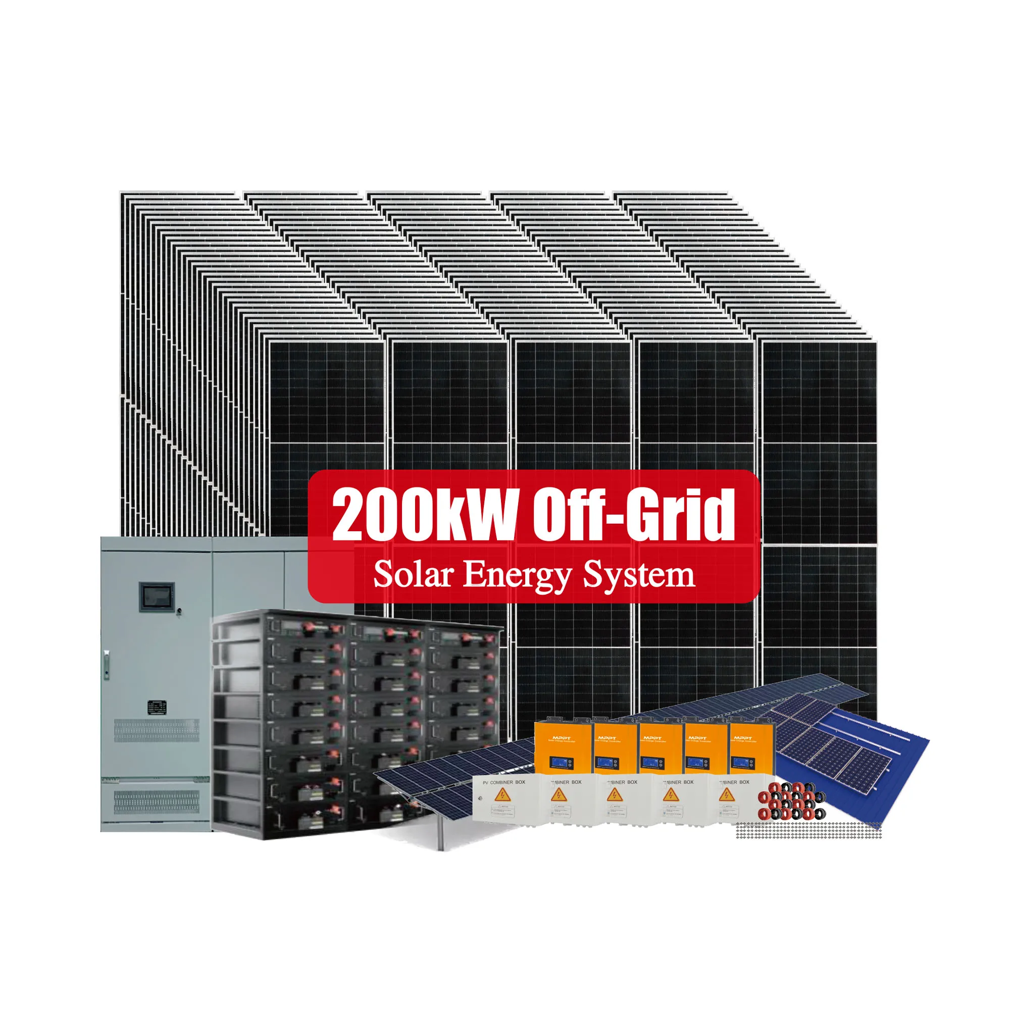 Maxbo 200 кВт 300kW 400kW 200kW Солнечные фотоэлектрические сети Гибридный offgrid солнечной энергии Плант панель системы с солнечным энергоцентром pos все в