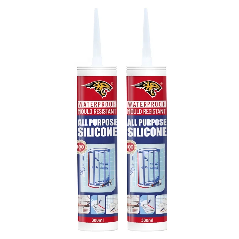 Transparent Silicone Sealant Easy Sealing Waterproof Neutral Construction for Glass