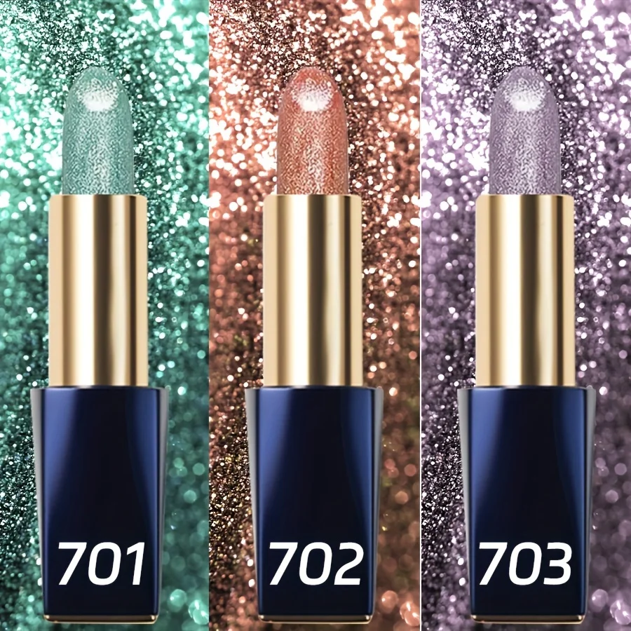 Custom lipstick oem makeup manufacturers waterproof moisturizing color changing glitter lipstick private label