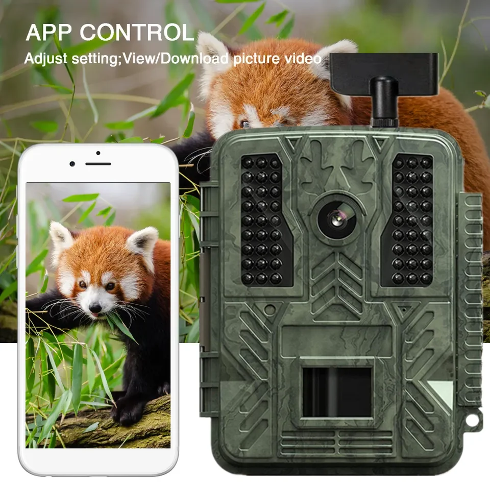 4G LTE App Remote Control Wildlife Cam Hunting Trail Camera with Night Vision