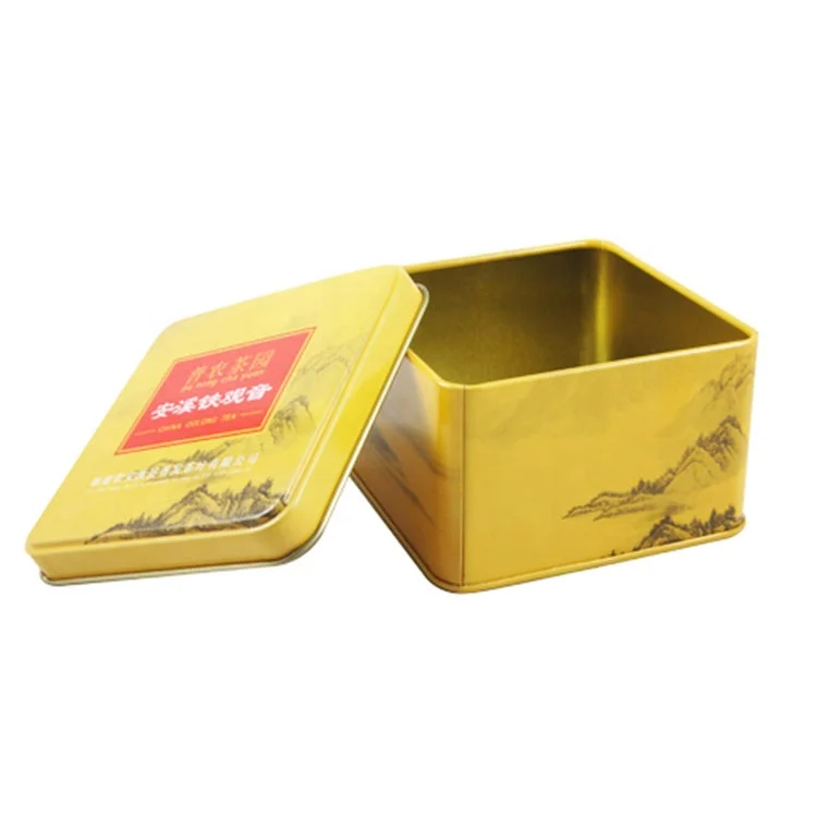 Customize logo premium quality 2oz 50 grams spice saffron packaging t2 mini tin metal can tea tins box for sale