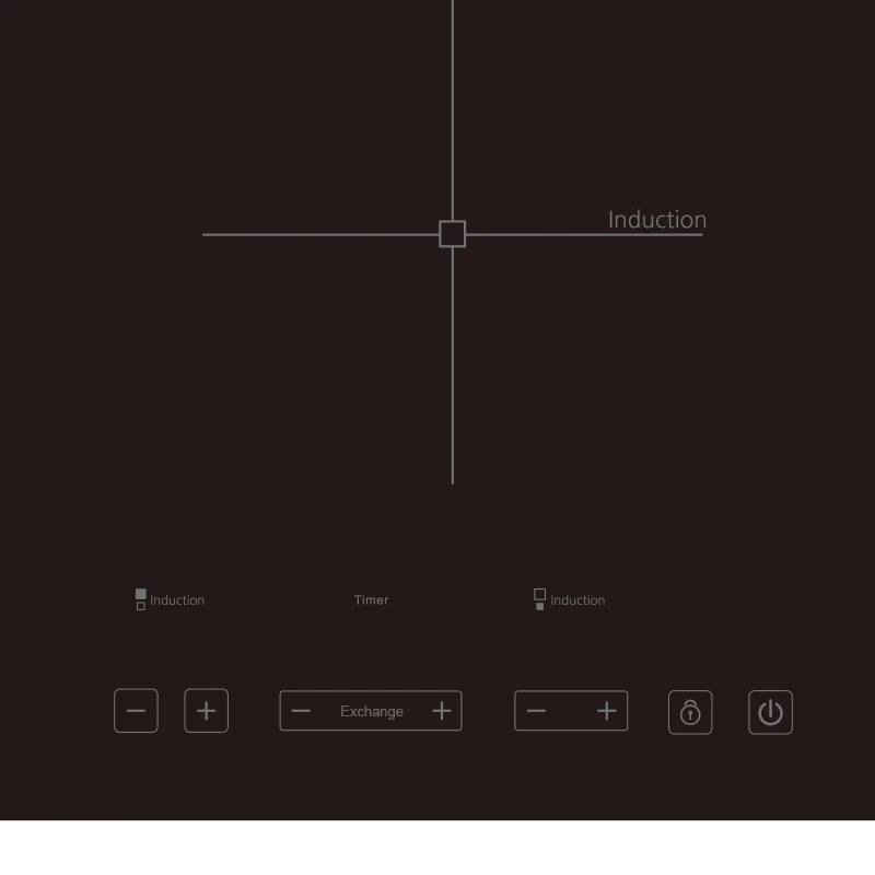 Wholesale Customization 3000W New Design Table Induction Cooker Double Vertical Burner Built In Induction Wok