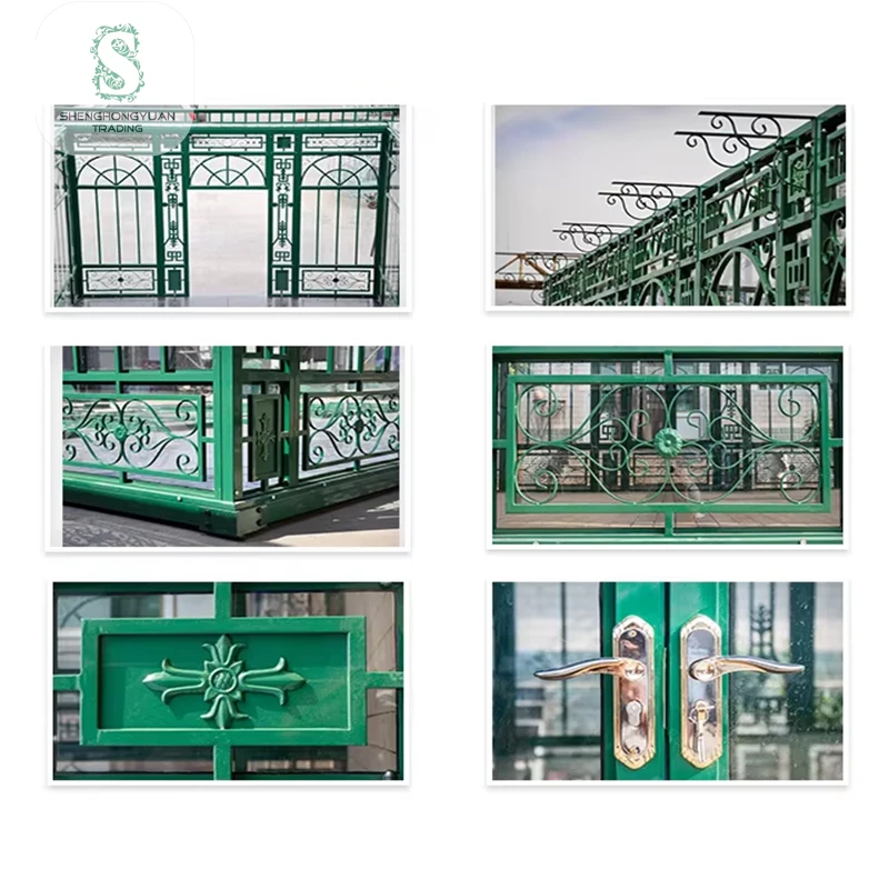 Outdoor Garden Pavilion Antique Metal Greenhouse