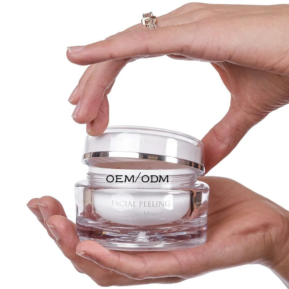 Private Label Facial Peeling Gel, Containing Dead Sea Minerals And Nut Shell Powder Blackhead Remover Peeling Gel