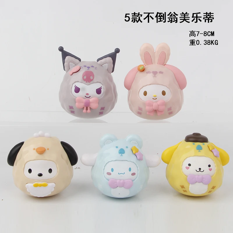 Sanrios Pvc Model Figure My Melody Cartoon Kuromi Surprise Gift Figure Toys