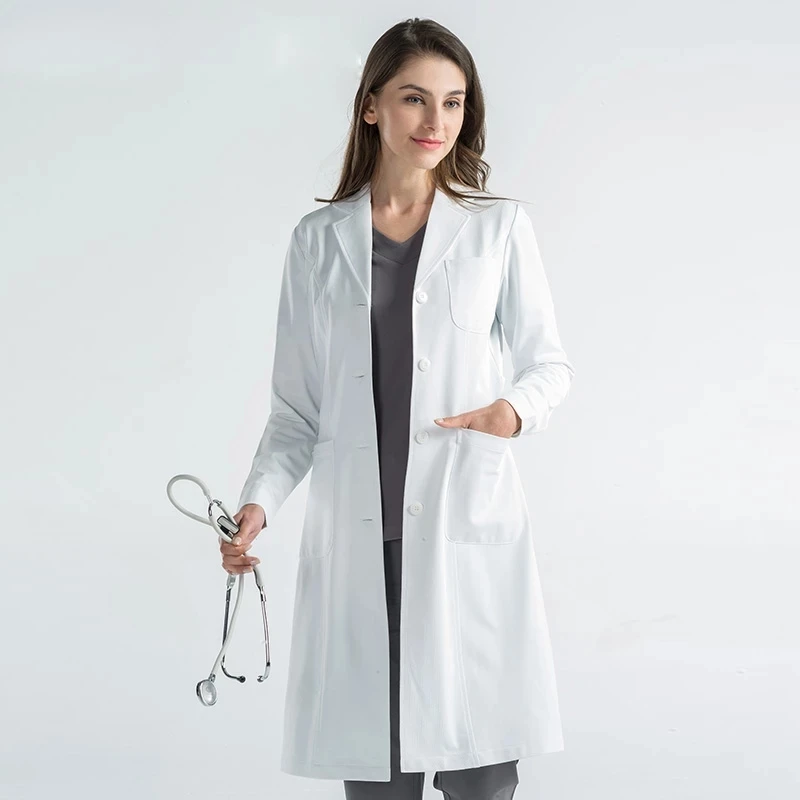 High Quality Scrubs White Lab Coat Pet Grooming Slim Beauty Salon Work Uniforms Health Service Surgical Scrubs Uniform