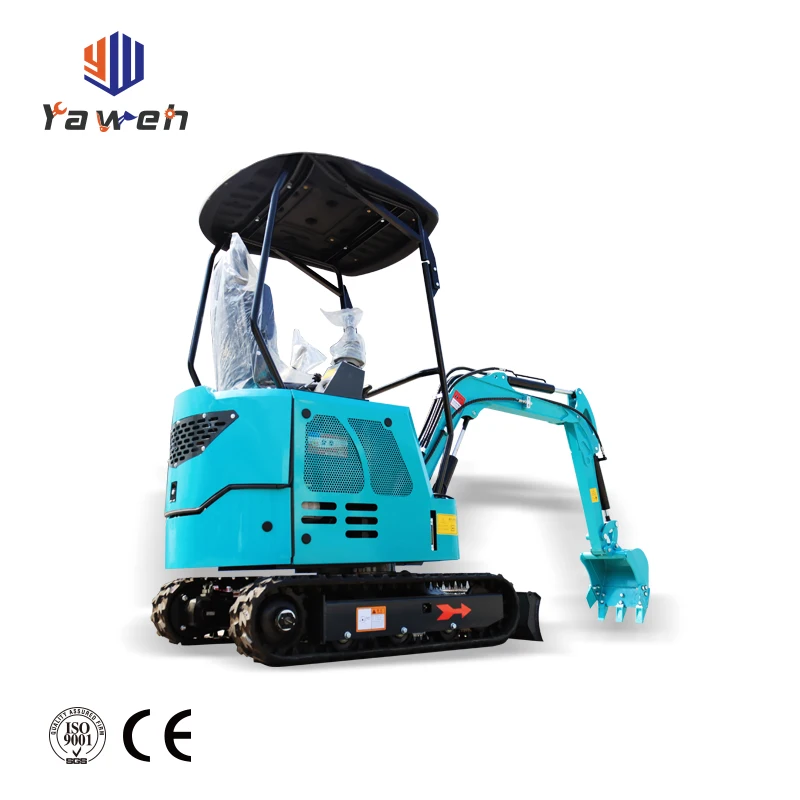 YAWEH  Chinese 29 KW  1ton Cheap Hydraulic  Farm Micro Digger Hammer Crawler Towable Backhoe Mini Excavator