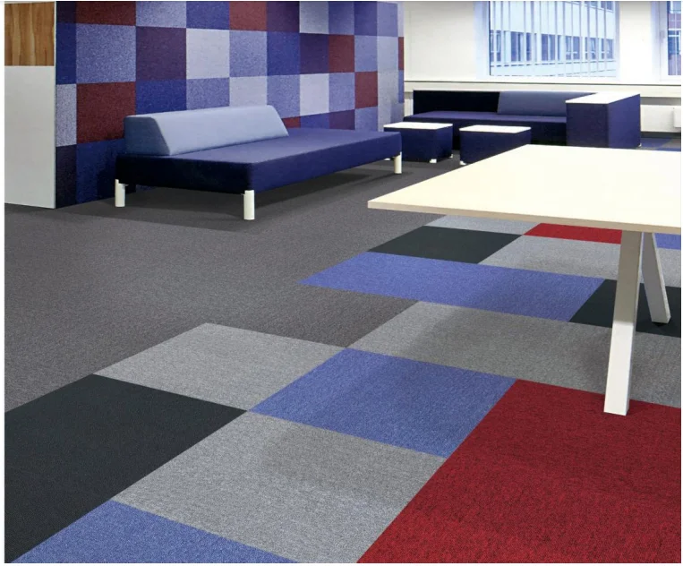 Modern and simple carpet for commercial home square carpet tiles