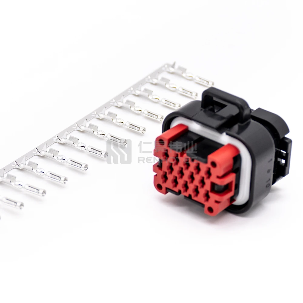 13pin automotive  IP67 signal transmission electric vehicle components tyco amp connector