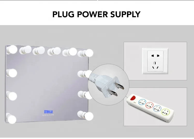 Free Sample2019 the Newest ABS Plastic express specific bluetooth speaker bathroom wall mounted mirror with 3 colors temperature