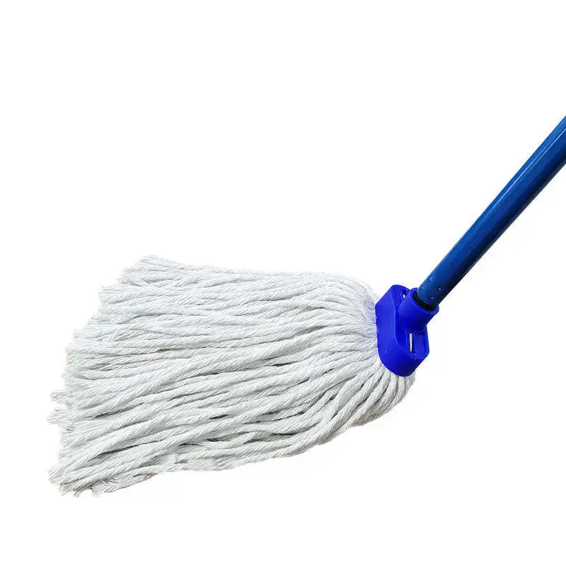 Wholesale Professional Custom Color Cotton String Cleaning Mop Cotton Floor Mops With Stick