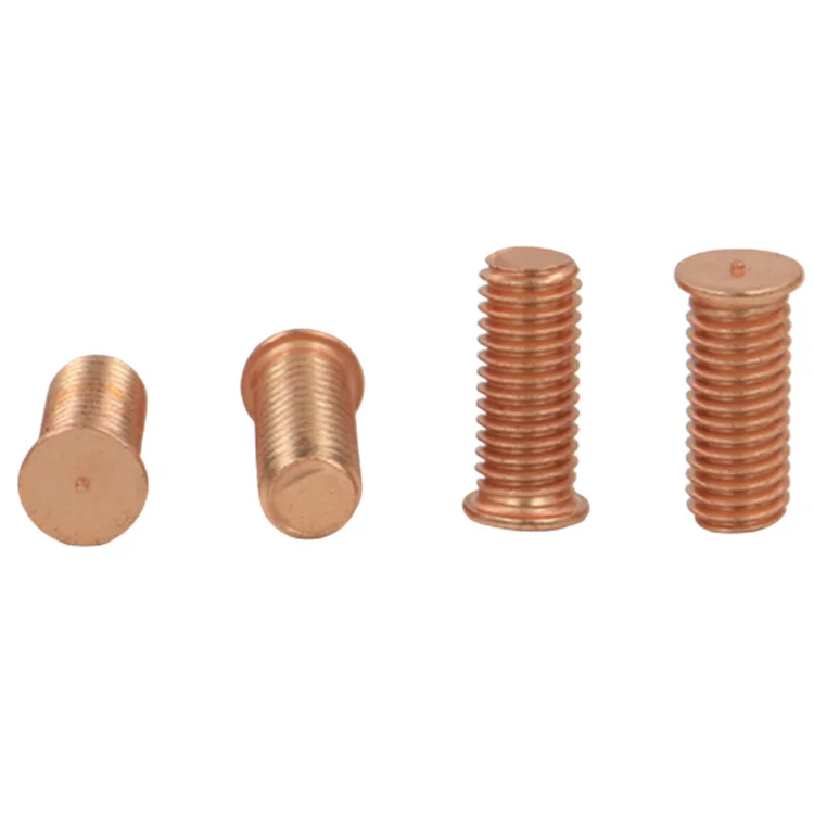 Factory Wholesale Nail Screw Fastener Precision Capacitor Discharge External Thread Steel Copper Plated Weld Stud Welding Screw