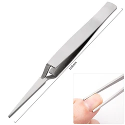 Stainless Steel Straight Curved Nail Art Shaping Tweezers Pinching Cuticle Remover Shaping Clip Tweezers