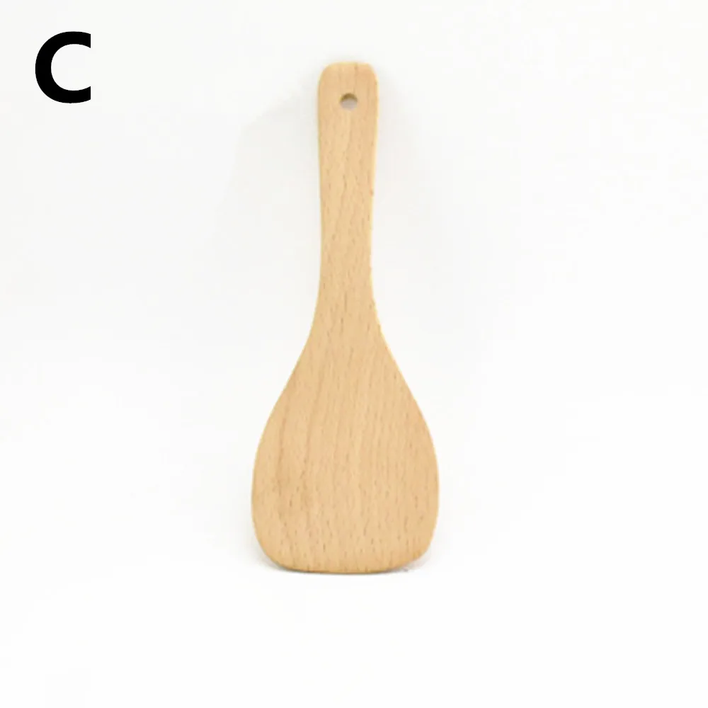 Hot-sale Natural Wooden Spoons Kitchen Utensils No Paint Wooden Soup Ladle/Rice spoon/Spatula for Cooking
