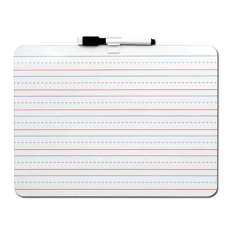 Dry Erase Ruled Whiteboard 9x12 inch Lined White Board Lapboard