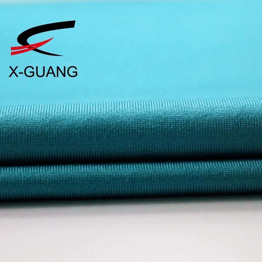 
4 Way Stretch Polyester Spandex Lycra Knit Single Jersey Fabric For Sports Wear 