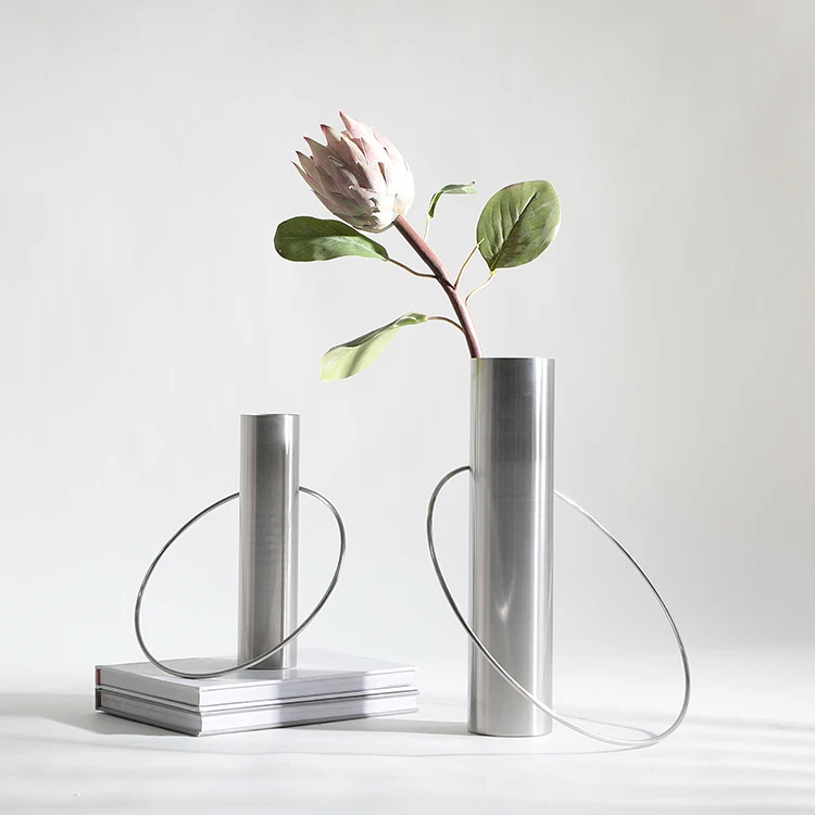 Fashim types nordic luxury flower vase wedding centrepiece round metal vase home decor (60716554895)