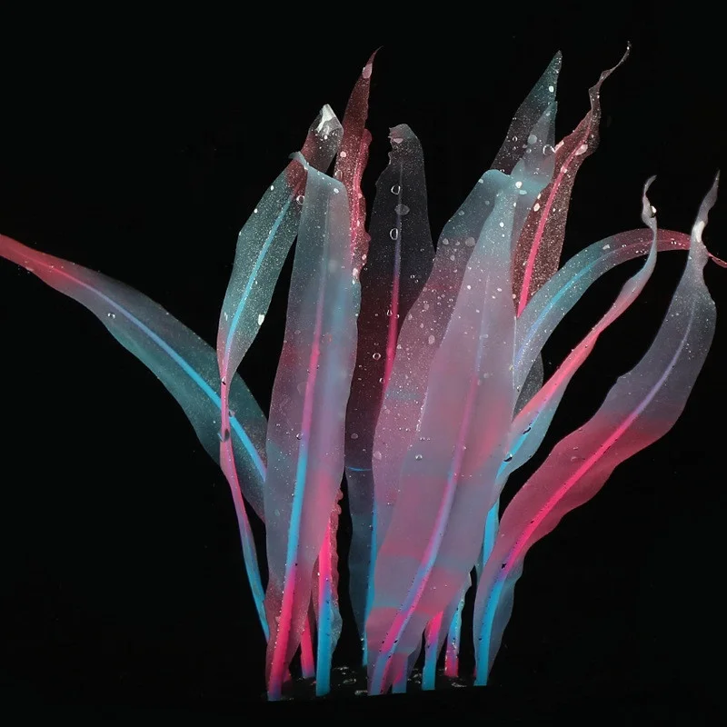 
Nontoxic and odorless aquarium fish tank ornament artificial silicone kelp decorative 