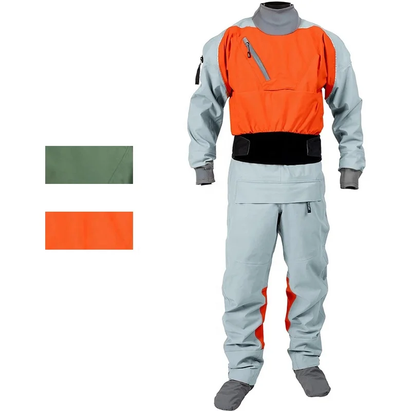 
SANFAN 3 ply dry suit waterproof breathable racing drysuit kayak dry suit 2021 unisex dry suit latex neck wrist 
