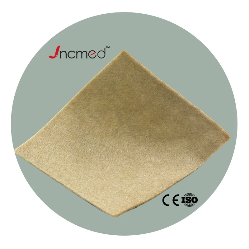 Calcium alginate dressing for healing wounds