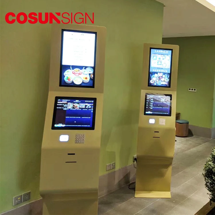COSUN payment terminal one screen kiosk hotel with touch monitors