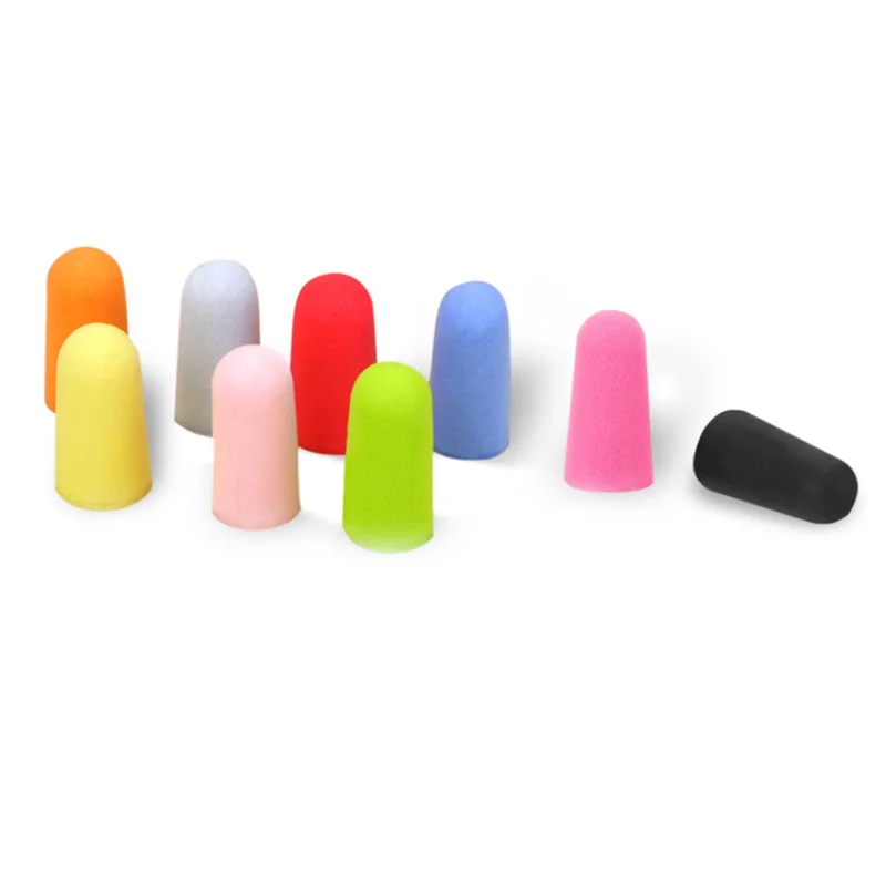 Soft Foam Earplugs Tapered Comfortable Ear Plugs for Travel Noise Proof Earplug Sleeping Snoring Noise Reducing