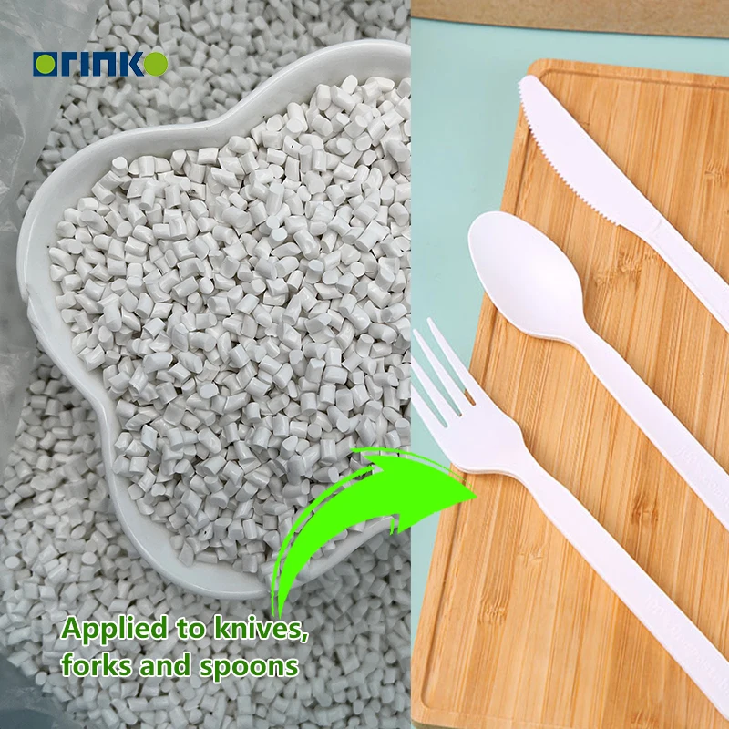 Kinpolym pla plastic manufacturers Polylactic Acid pla plastic granules for cutlery