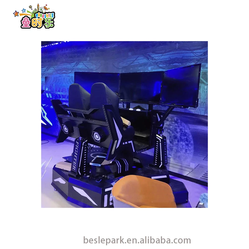 Besirui  Hot Selling Driving VR Simulator Equipment 9DVR Virtual Reality Three-screen Racing Driving Simulator