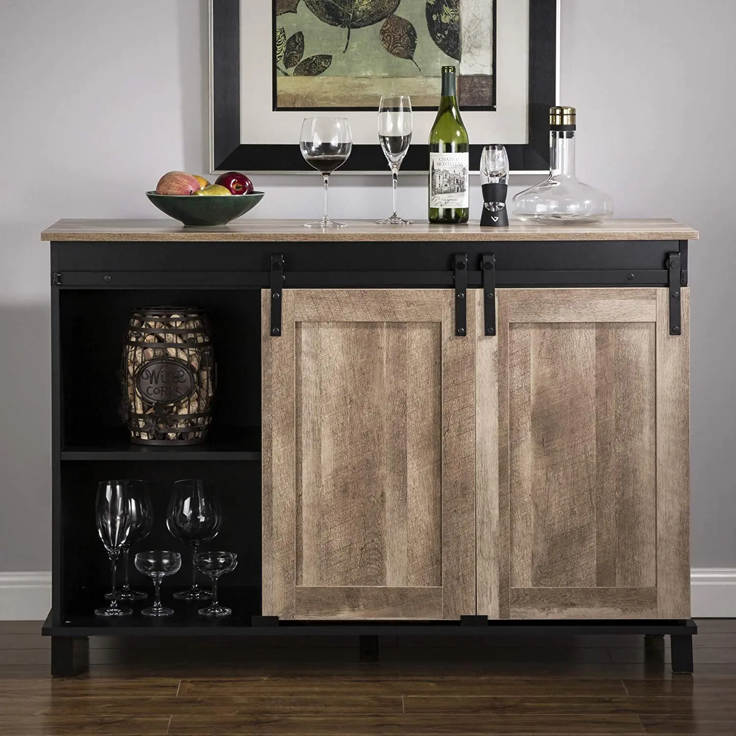 Luxury Home Bar Cabinet Wood Furniture Living Room Wine Cabinet Wine Storage Sideboard