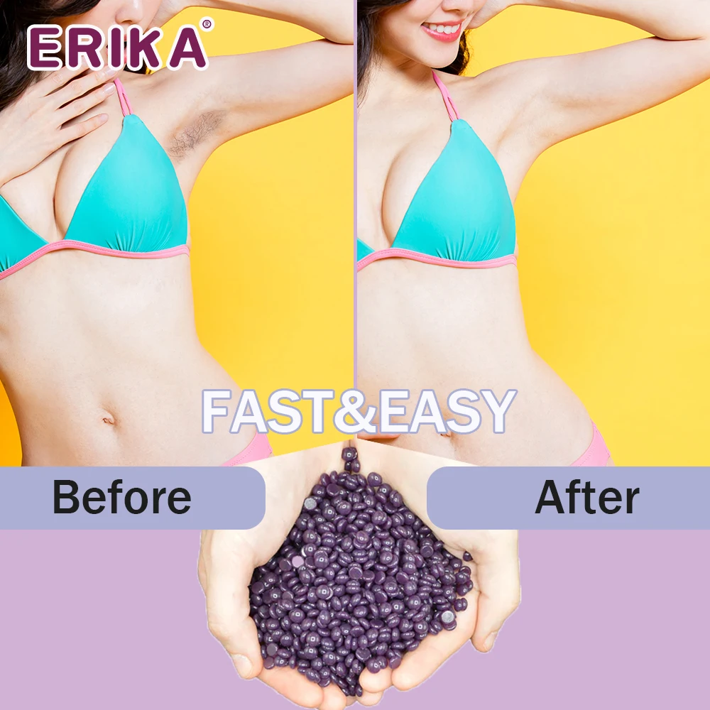High Quality Brand Wholesale 500g Private Label Depilatory Hard Wax Beans Hair Removal Hard Wax Beads Custom Color Body Wax