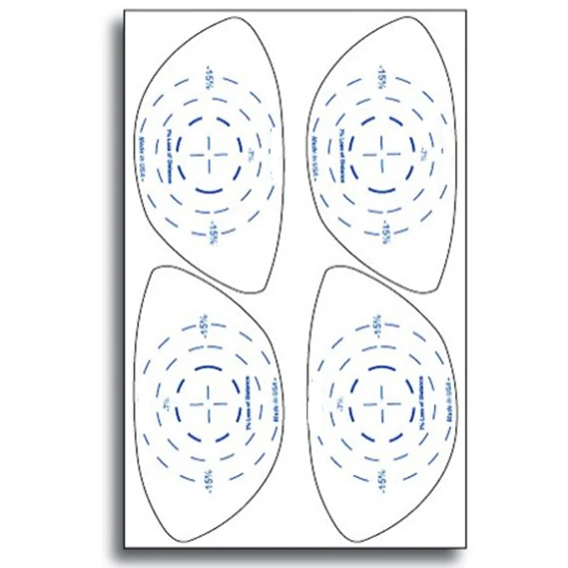 Hot sale self-adhesive golf impact sticker label 5pcs/sheet golf training aids with thermal paper  material