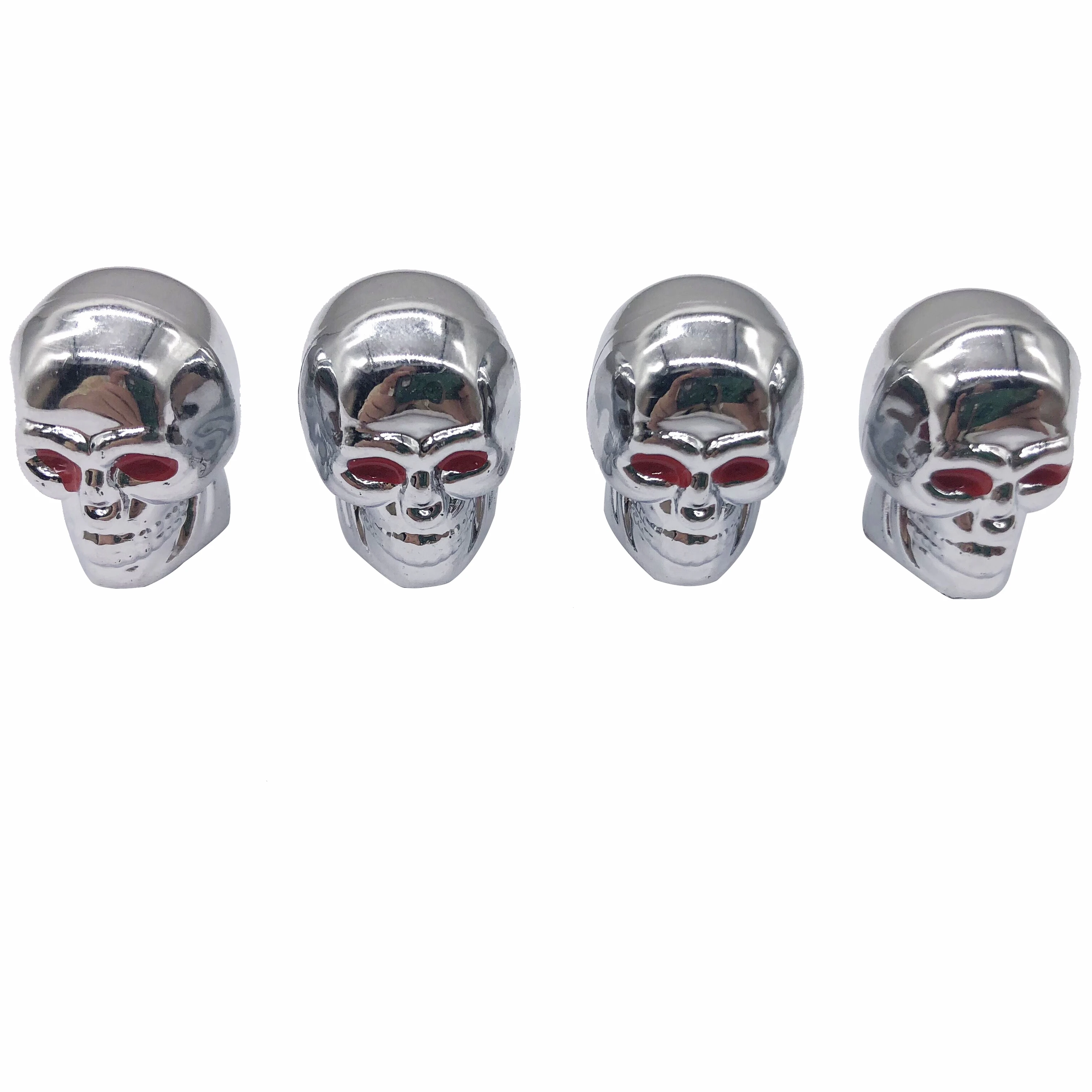 Custom Accessories Chrome Skull Style Valve Cap