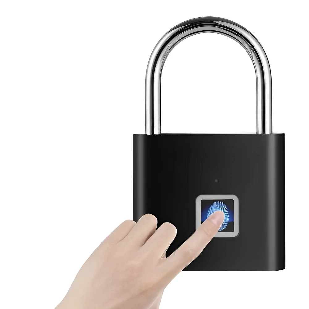 Electronic Fingerprint Padlock Waterproof Ip54 Keyless with Bluetooth App Biometric Luggage Lock Tuya Smart Lock Fingerprint