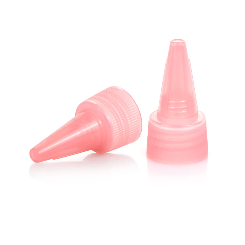 
20/410 Twist Cap Wholesale Pink Color Customize Plastic Twist Top Cap 