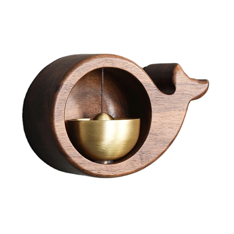 Door sucking wind chime bronze bell Japanese Happy House Reminder bell Home dopamine doorbell gift door hanging decoration