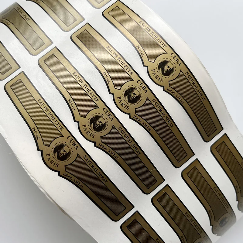 Водостойкая самоклеящаяся наклейка косметический продукт логотип печать флакон для духов этикетка