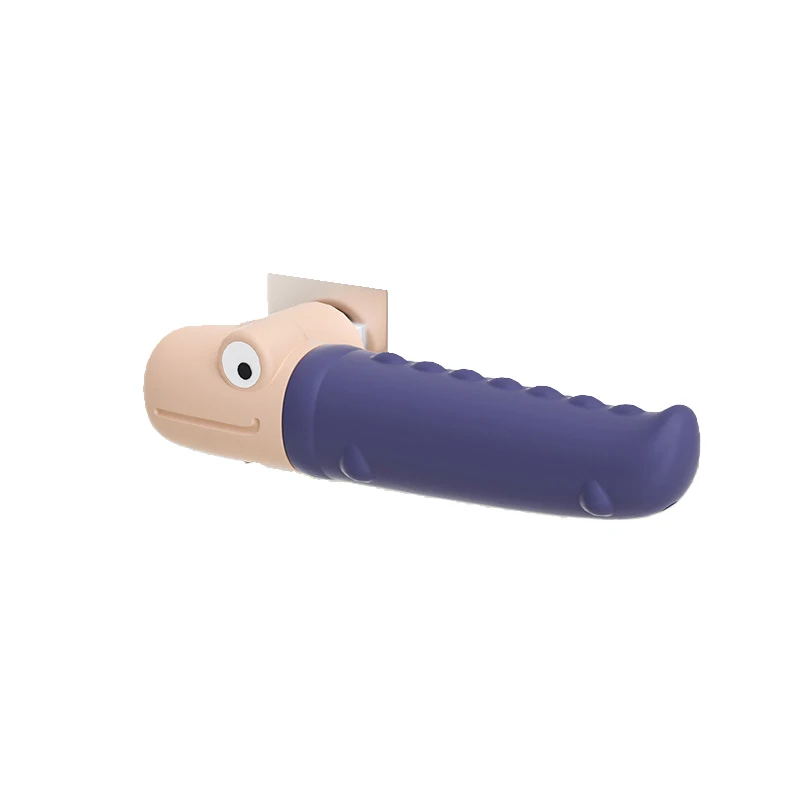 SeaMind Cute Crocodile Silicone Door Stop Baby-Proof Wall Protector and Handle Cover Safe and Stylish Door Stoppers